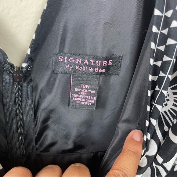 Signature Robbie Bee Sleeveless Cotton Dress 16 W - Picture 6 of 7